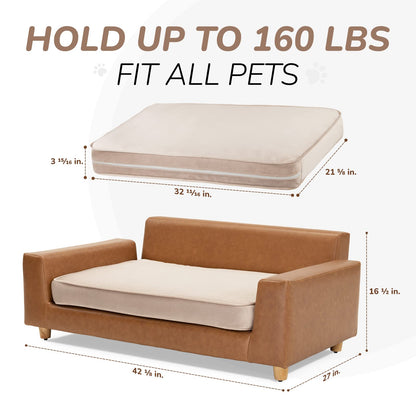Chester XXL Orthopedic Memory Foam Dog Bed Calming Sofa Couch with Washable Cover