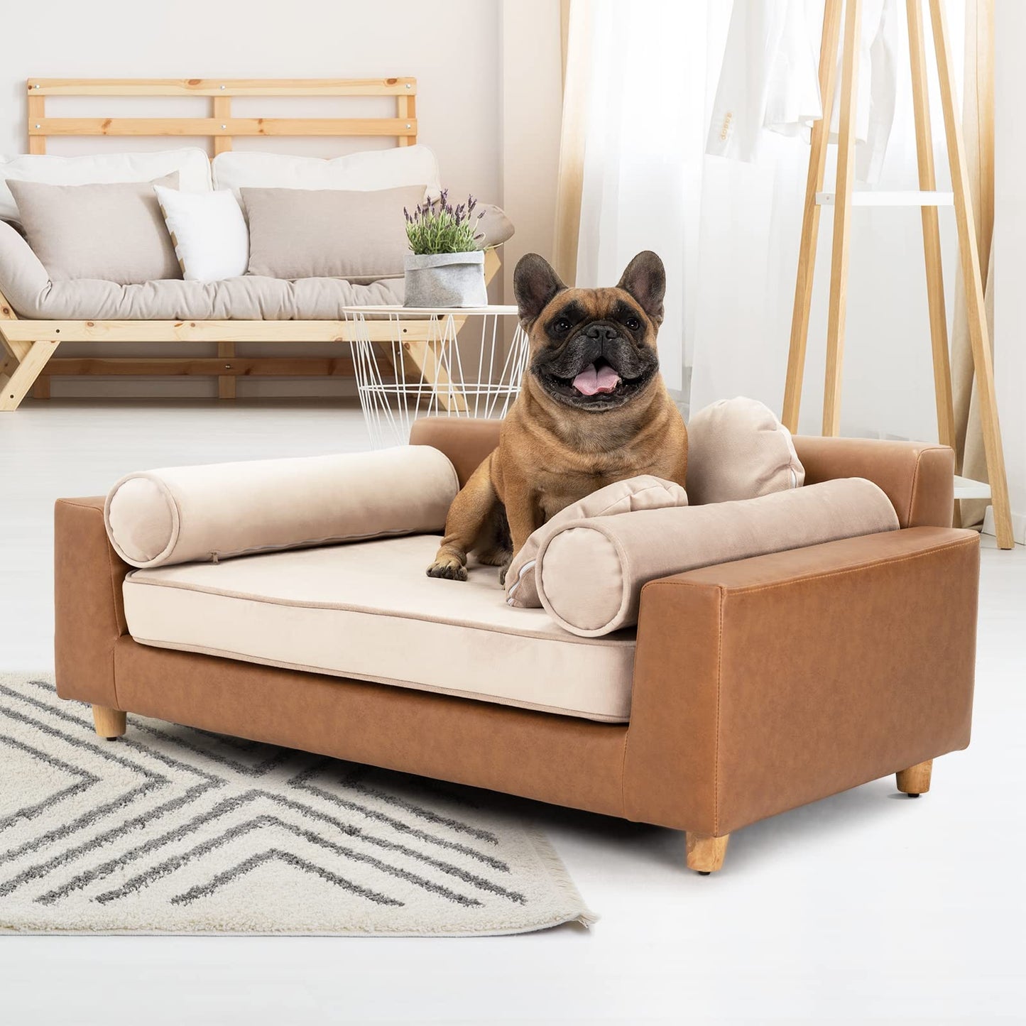 Chester XXL Orthopedic Memory Foam Dog Bed Calming Sofa Couch with Washable Cover