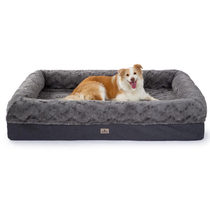 PetFun Orthopedic Memory Foam Dog Bed with Waterproof Liner Washable Cover