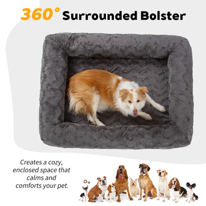 PetFun Orthopedic Memory Foam Dog Bed with Waterproof Liner Washable Cover