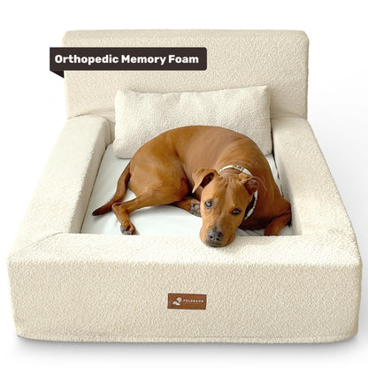 Pelsbarn Orthopedic Memory Foam Dog Bed Waterproof Washable Pet Mattress