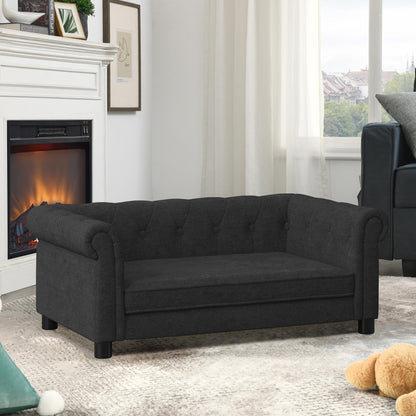KEIKI Elevated Dog Sofa Bed with Legs Durable Pet Couch for Medium Large Dogs