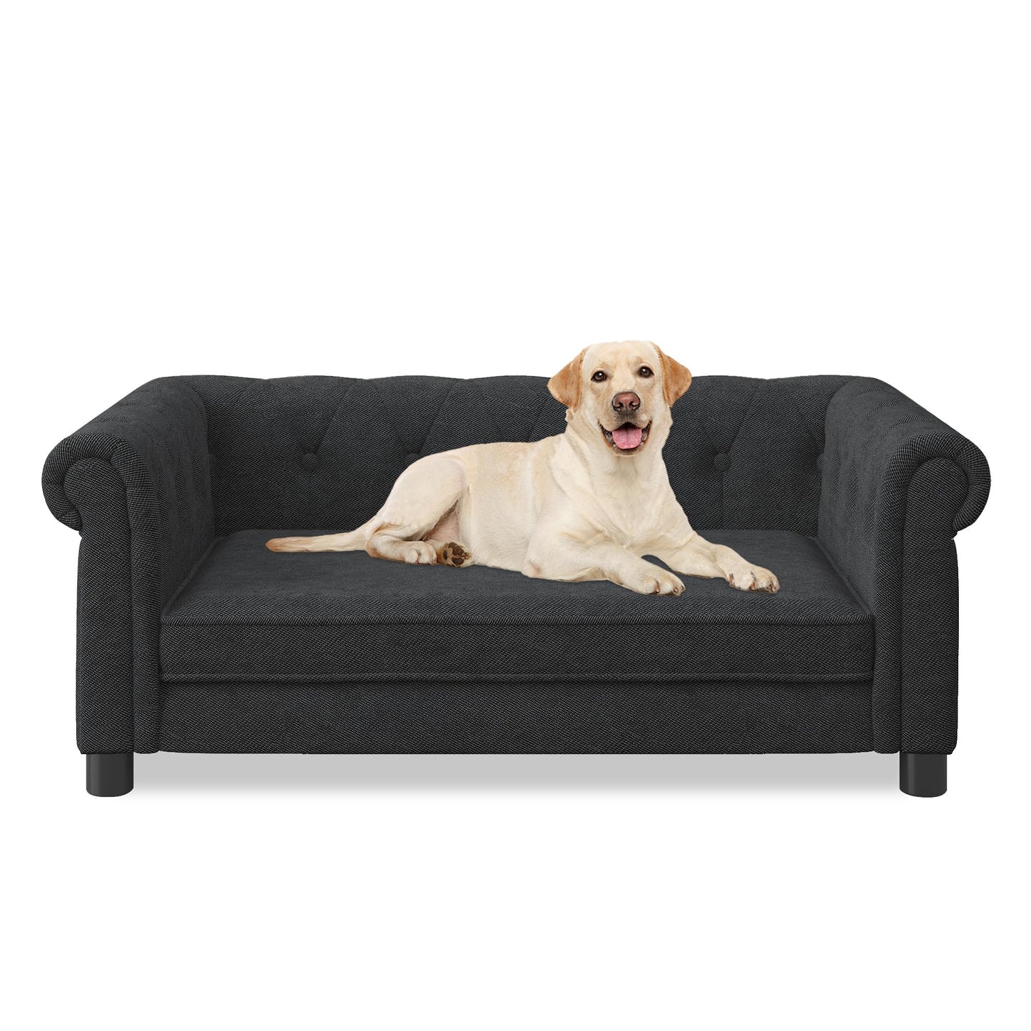 KEIKI Elevated Dog Sofa Bed with Legs Durable Pet Couch for Medium Large Dogs