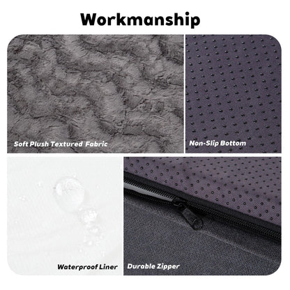 PetFun Orthopedic Memory Foam Dog Bed with Waterproof Liner Washable Cover